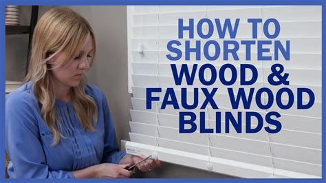 How To Shorten Wooden Blinds How To Shorten Wood and Faux Wood Blinds | Blinds.com - YouTube